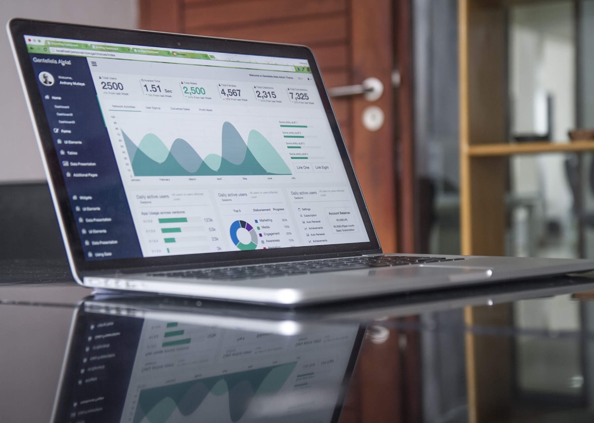 Website resultaten en online groei meten op laptop